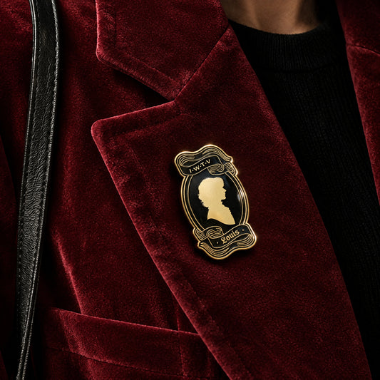 Louis Cameo Enamel Pin