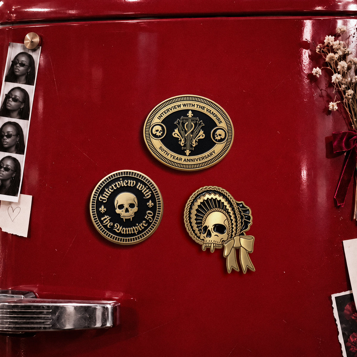 IWTV Skull Enamel Magnet